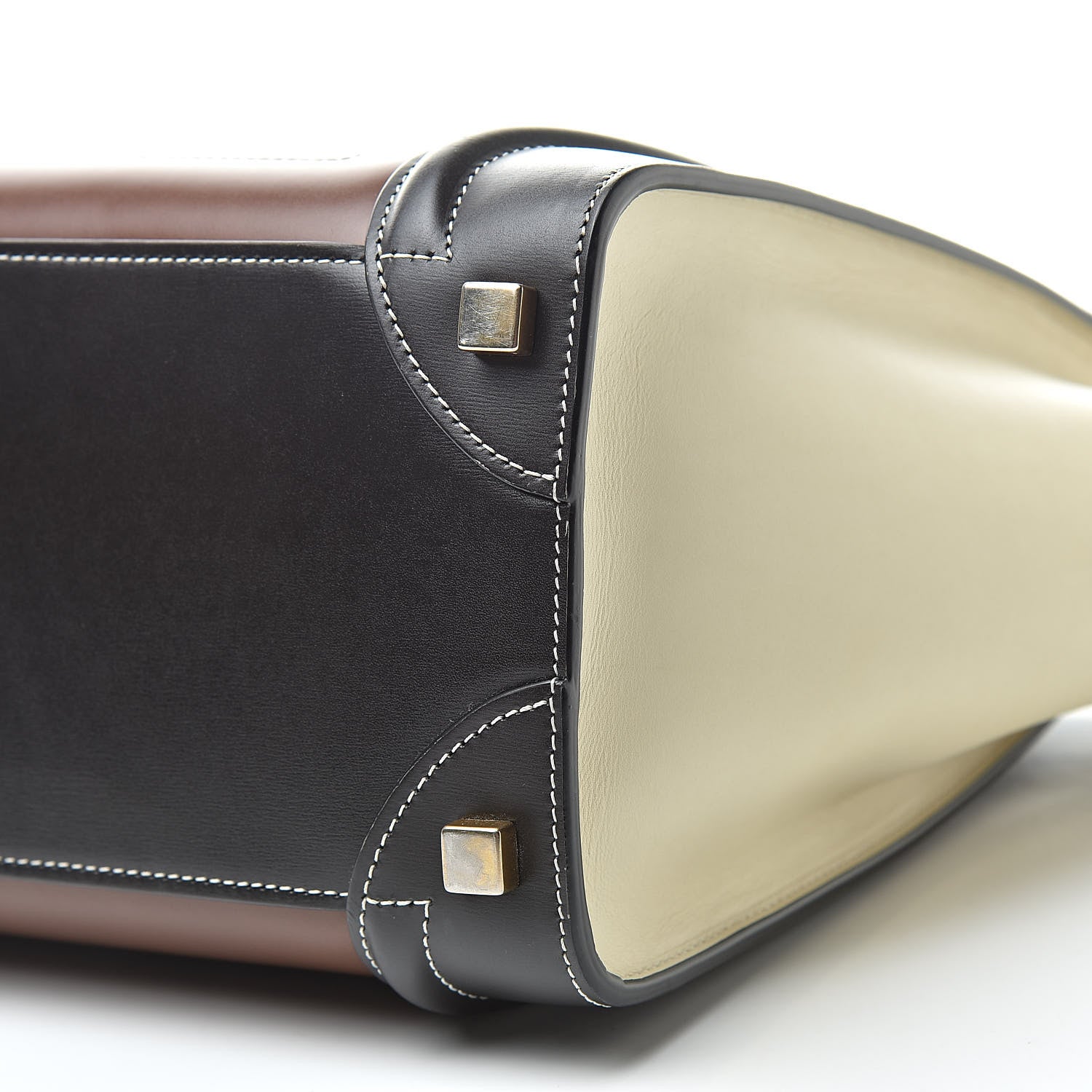Celine Smooth Calfskin Micro Tri-Color Luggage Chestnut 10 of 13