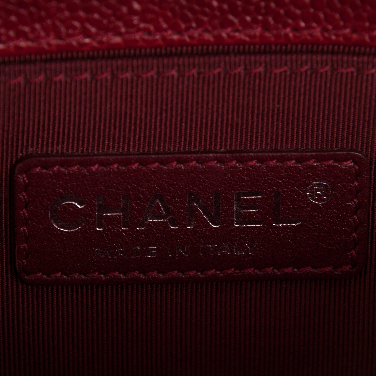 Chanel Caviar Quilted Small Boy Flap Bag Dark Red 6 of 8