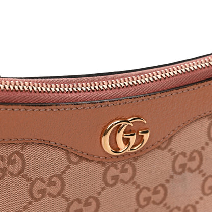 Gucci Monogram Textured Dollar Calfskin Small Ophidia Hobo Cloche Rose Pink 17 of 20