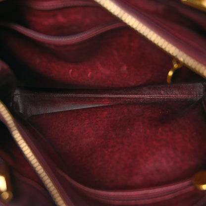 Chanel Calfskin Flap Shoulder Bag Burgundy 6 of 12