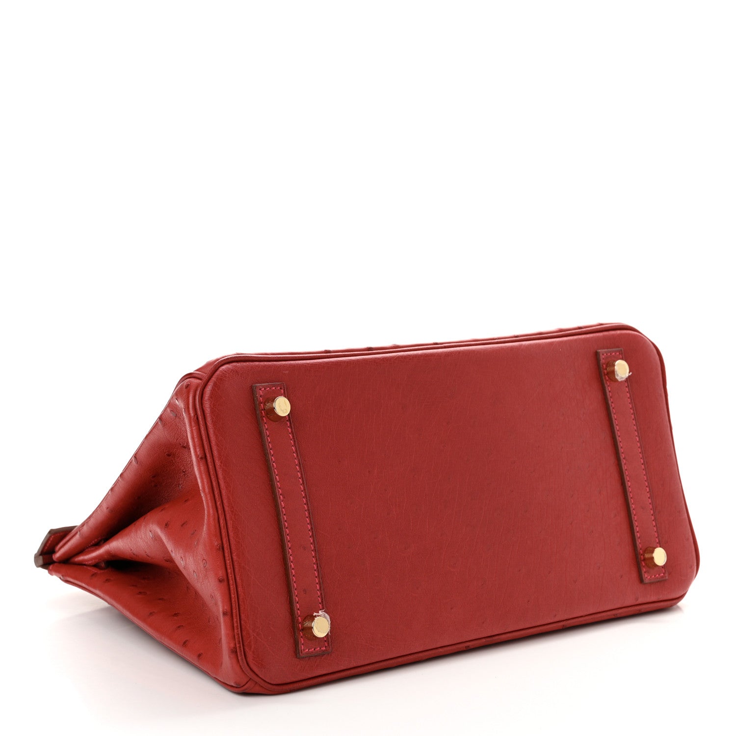 Hermes Ostrich Birkin 30 Rouge Vif 4 of 11
