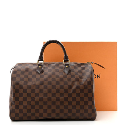 Louis Vuitton Damier Ebene Speedy 35 10 of 10