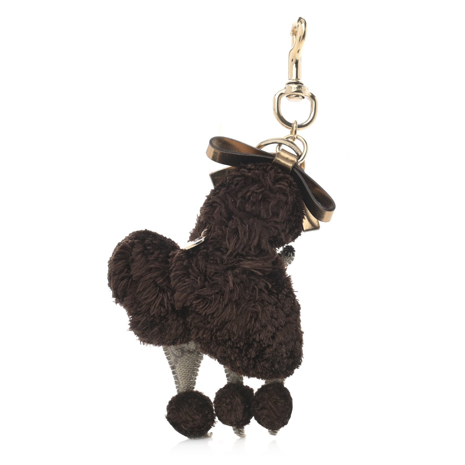 Gucci GG Supreme Monogram Lulu Dog Key Charm 1 of 4