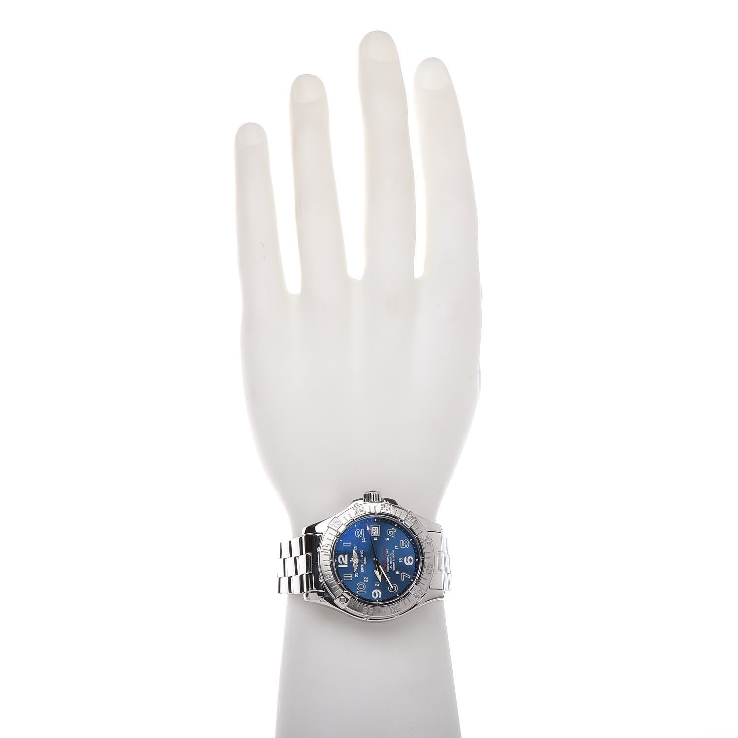 Breitling Stainless Steel 42mm Aeromarine Superocean Automatic Watch Blue A1736006 2 of 8