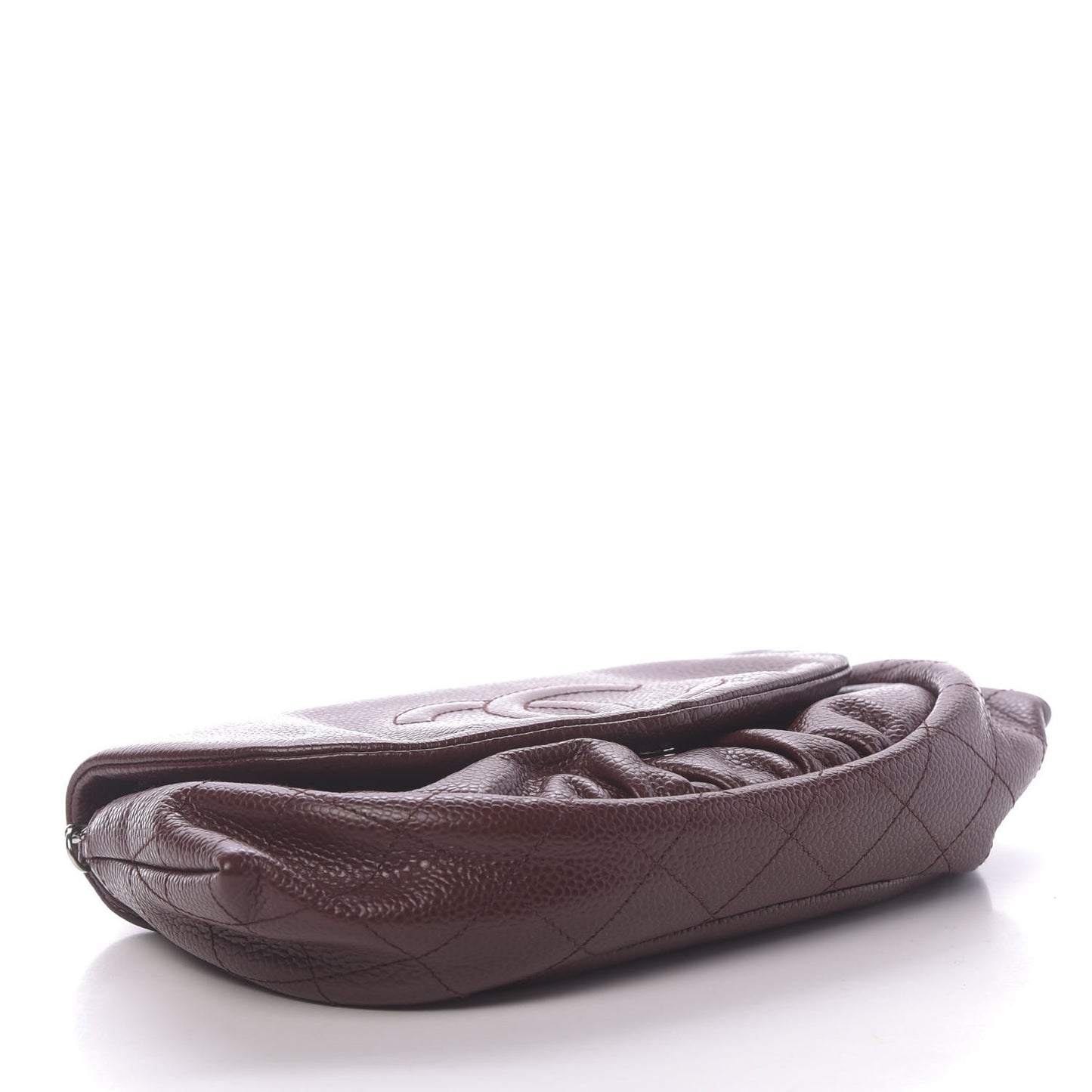 Caviar Half Moon Wallet On Chain WOC Bordeaux