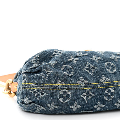 Louis Vuitton Monogram Denim Mini Pleaty Blue 8 of 9