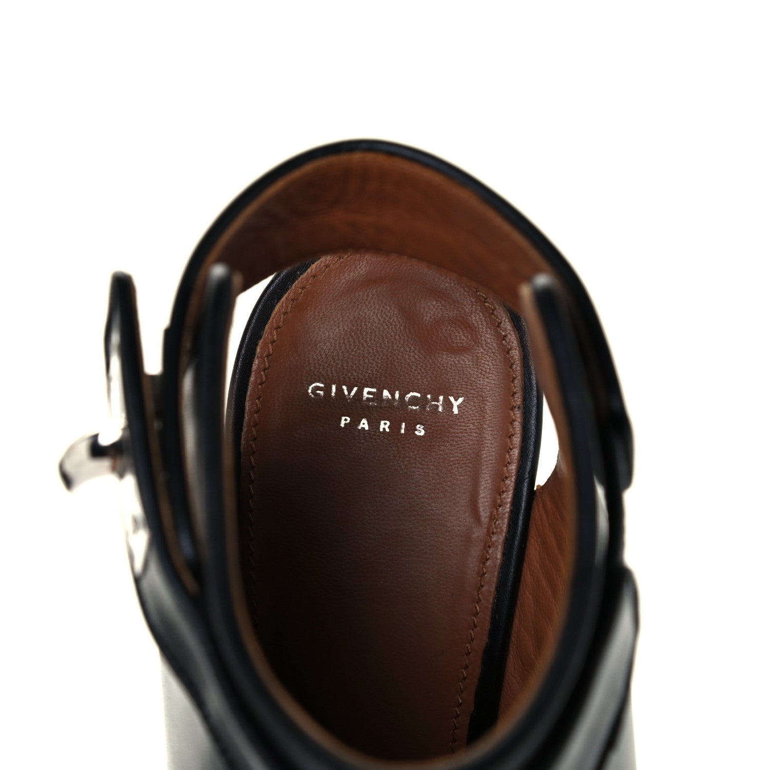 Givenchy Calfskin Shark Lock Wedges 39.5 Black 10 of 11