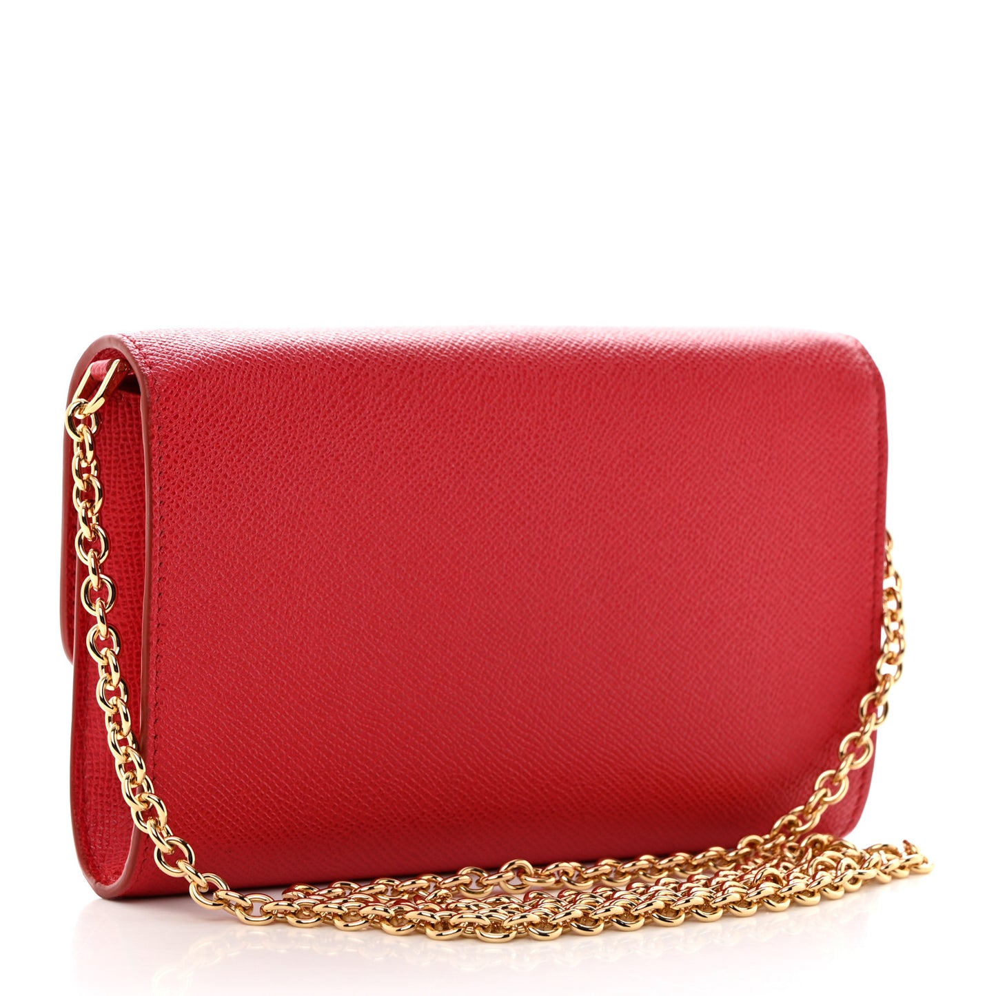 Dauphine Crystal Wallet On Chain Red