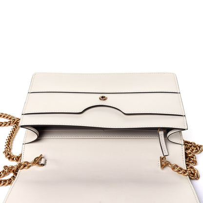 Gucci Calfskin Queen Margaret Chain Wallet White 10 of 11