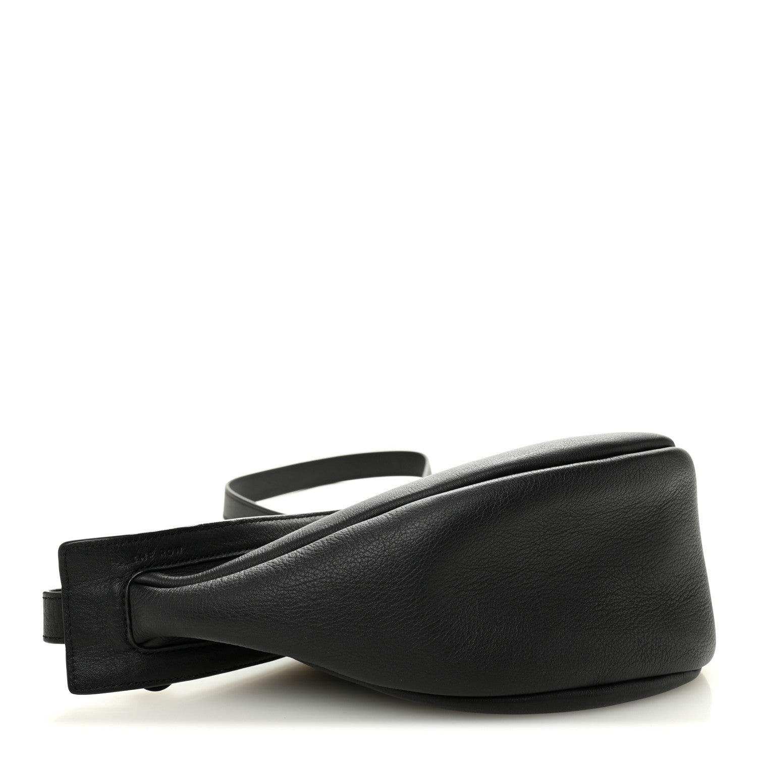 The Row Grained Calfskin Small Slouchy Banana Bag Black 4 of 10