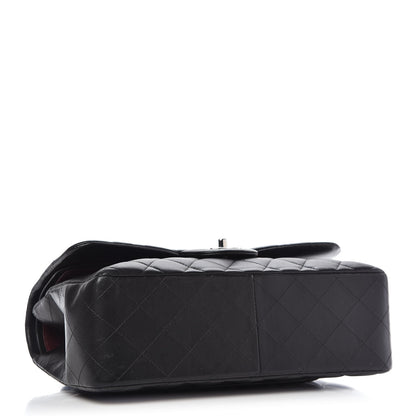 Chanel Lambskin Quilted Jumbo Double Flap Black 4 of 9