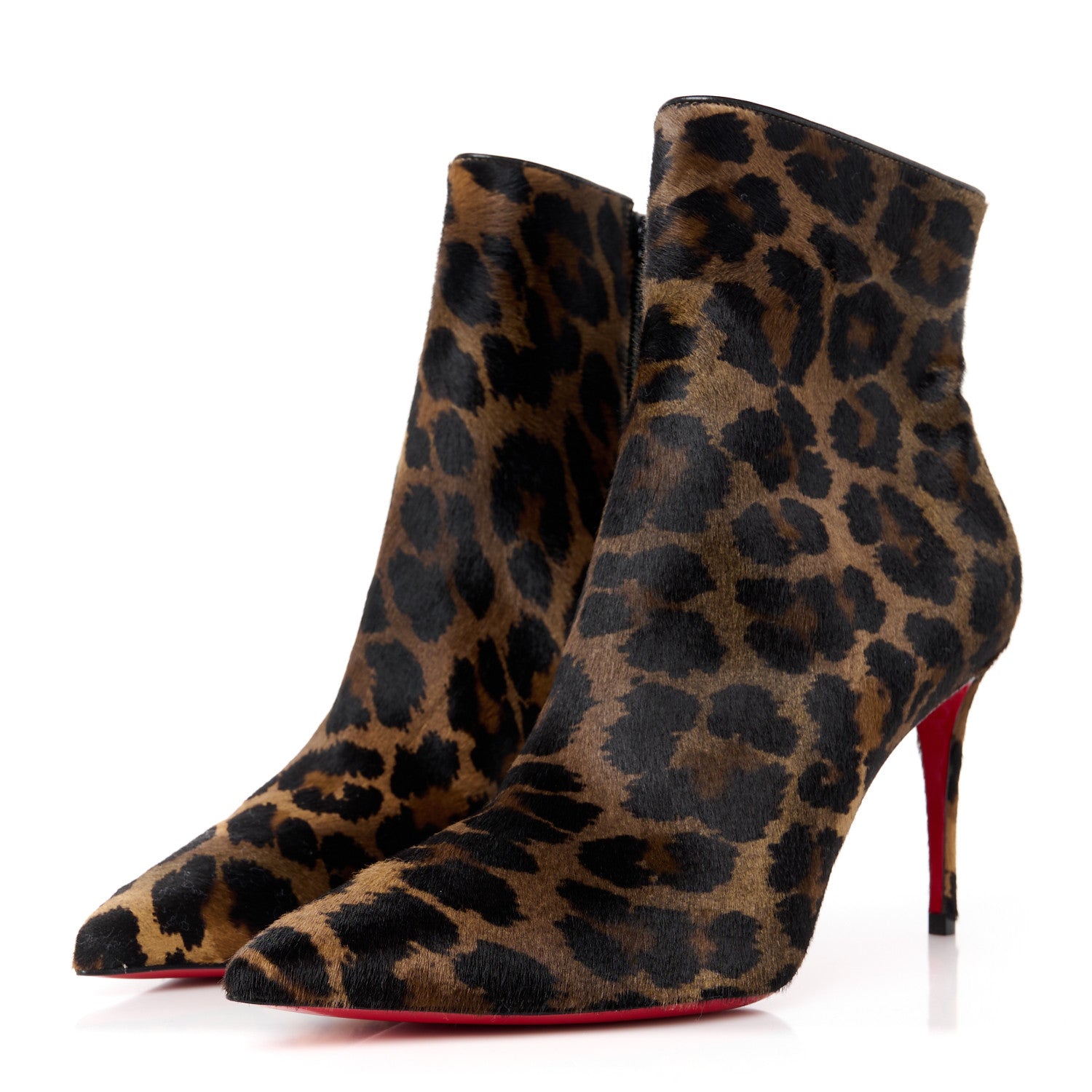 Christian Louboutin Pony Hair Leopard Print So Kate Booty 85 Ankle Boots 37.5 3 of 7