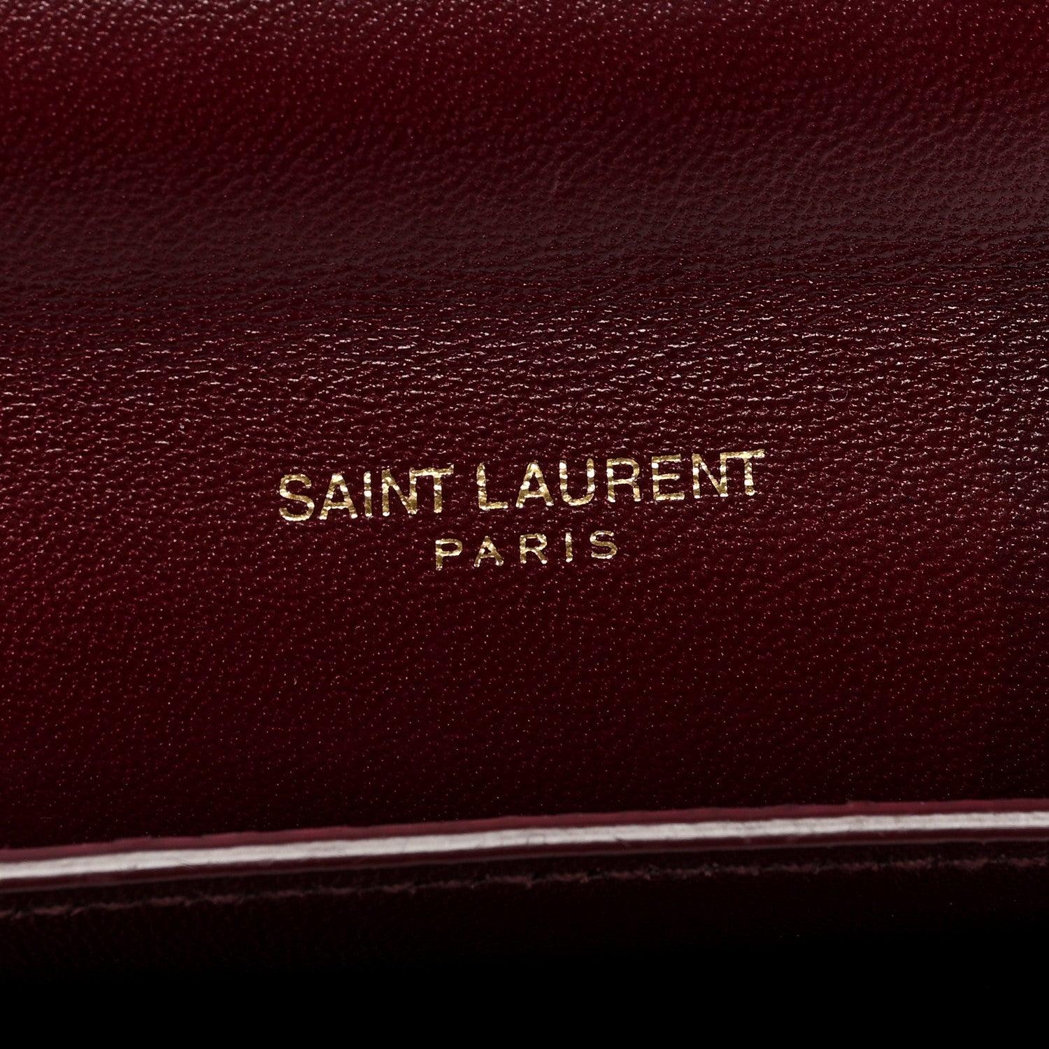 Saint Laurent Snakeskin Small Kaia Satchel Burgundy 6 of 8