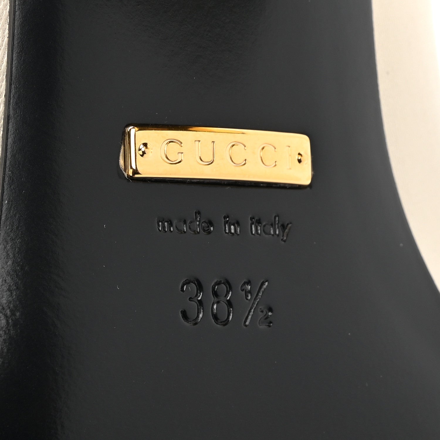 Gucci Malaga Kid Horsebit Pumps 38.5 Mystic White 6 of 13