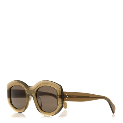 Celine Oval Sunglasses CL 41092/S Military Green 1 of 7