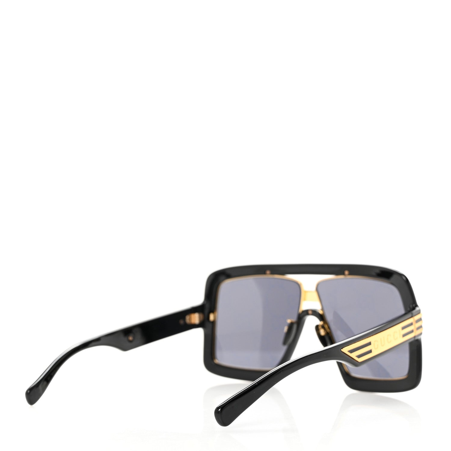 Gucci Acetate Shield GG0900S Sunglasses Black 4 of 8