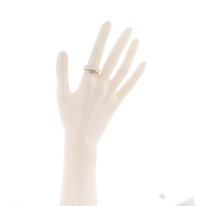 David Yurman Sterling Silver 18K Yellow Gold 6mm X Crossover Ring 54 7 2 of 5
