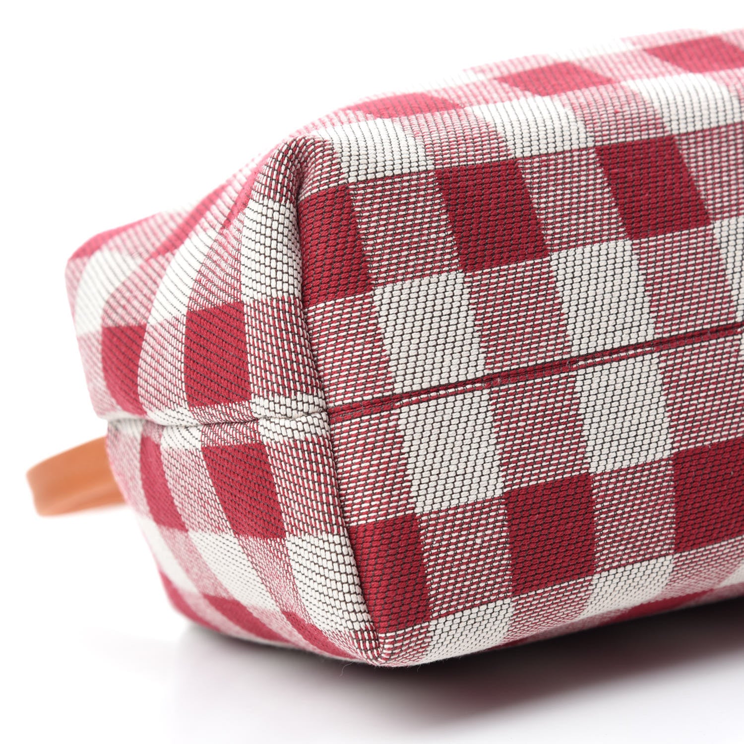 Mansur Gavriel Checker Canvas Elegant Bag Flamma 6 of 9