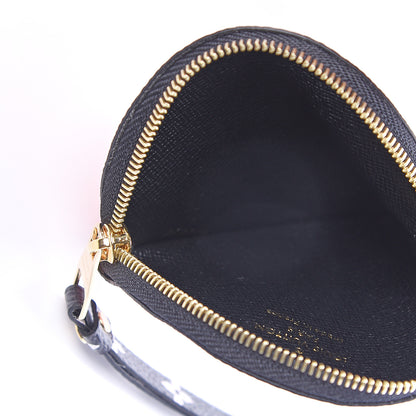 Louis Vuitton Monogram Giant Crafty Round Coin Purse Creme Rouge 4 of 5