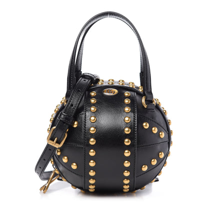 Gucci Calfskin Studded Mini Tifosa Baseball Shaped Shoulder Bag Black 1 of 10