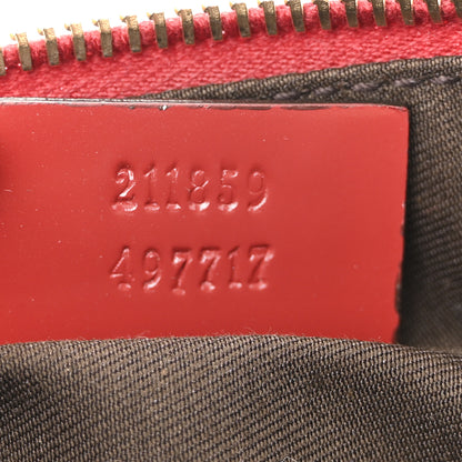 Gucci GG Plus Monogram Tattoo Heart Boat Pochette Off White Red 7 of 13