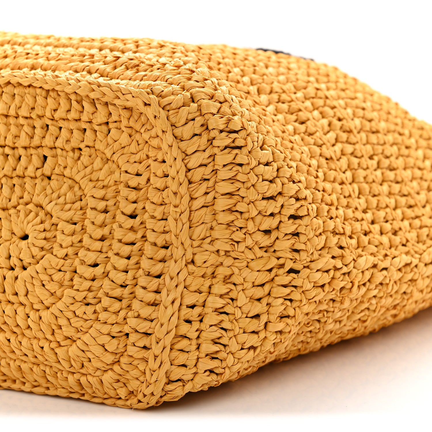 Saint Laurent Raffia Rive Gauche Tote Yellow 10 of 10