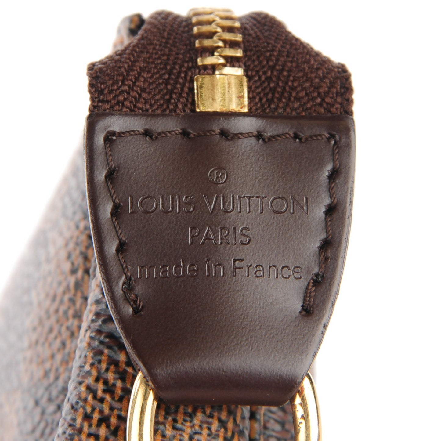 Damier Ebene Complice Trunks and Bags Mini Pochette Accessories Red