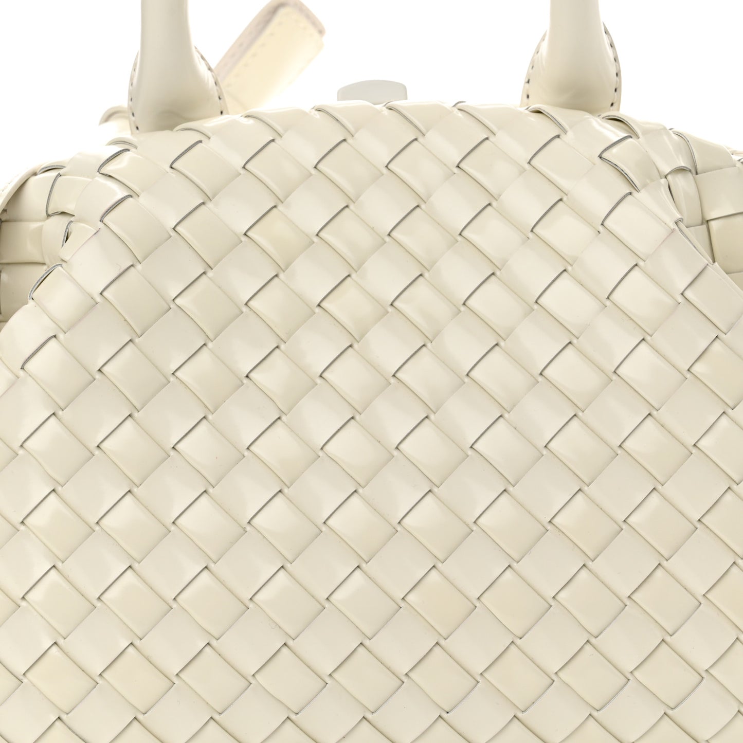 Nappa Intrecciato Small Handle Bag Chalk