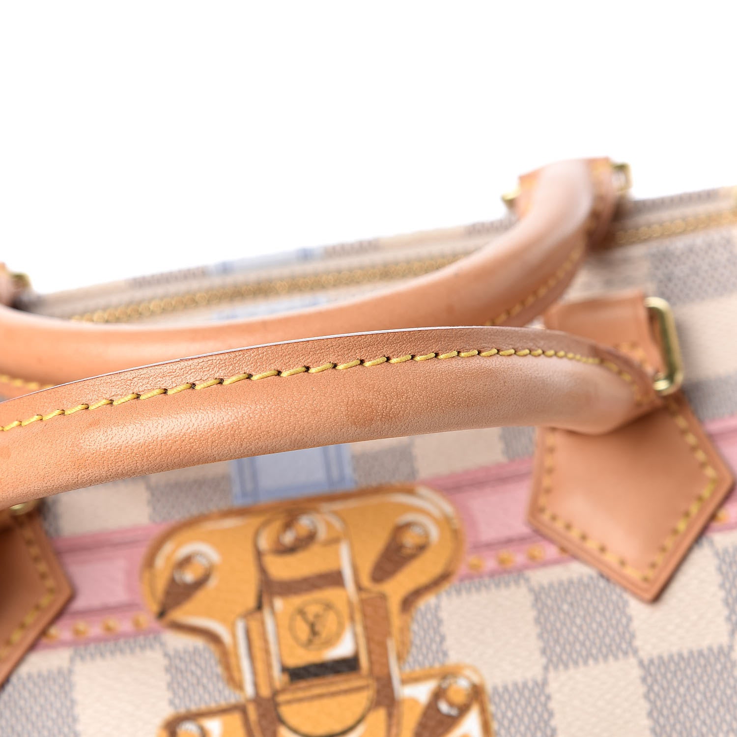 Louis Vuitton Damier Azur Summer Trunks Speedy Bandouliere 30 14 of 15