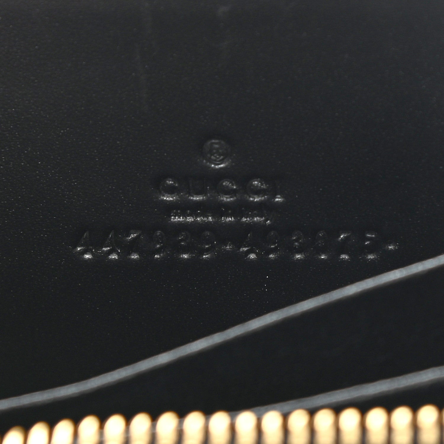 Gucci Guccissima Zip Around Card Case Black 6 of 8