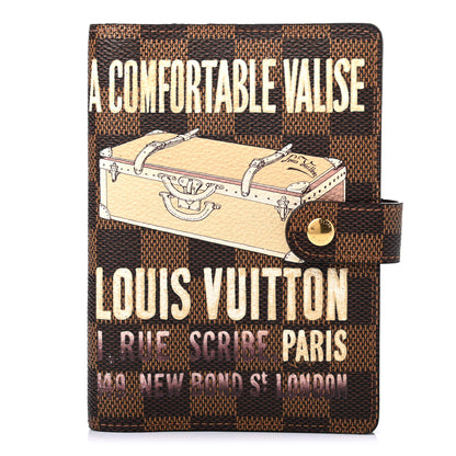 Louis Vuitton Damier Ebene Valise Small Ring Agenda Cover 1 of 7