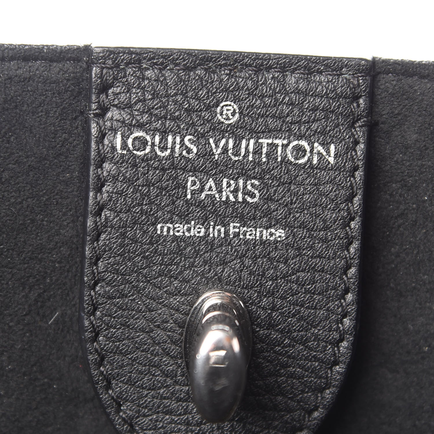 Louis Vuitton Calfskin Lockme Cabas Black 6 of 9