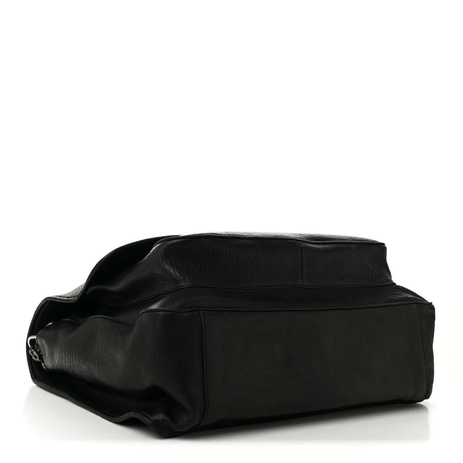 Saint Laurent Grained Lambskin Monogram Oversized Niki Chain Satchel Black 4 of 12