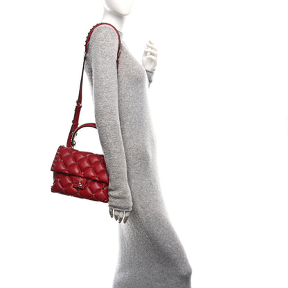 Valentino Garavani Nappa Medium Candystud Top Handle Bag Rosso Valentino 2 of 9