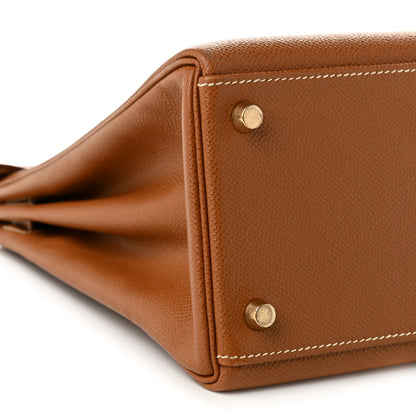 Hermes Courchevel Kelly Retourne 32 Gold 9 of 12
