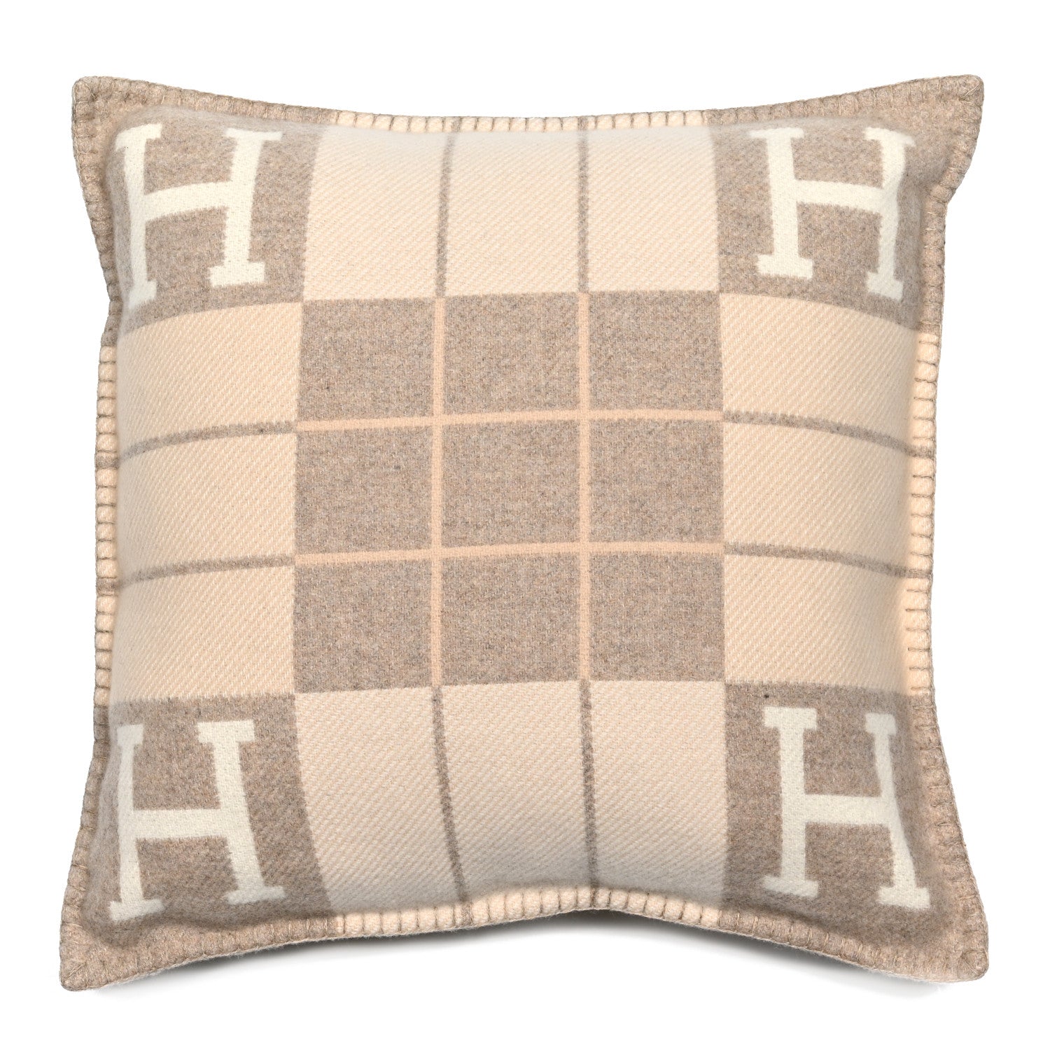 Hermes Wool Cashmere Avalon III Pillow PM Coco Camomille 1 of 3