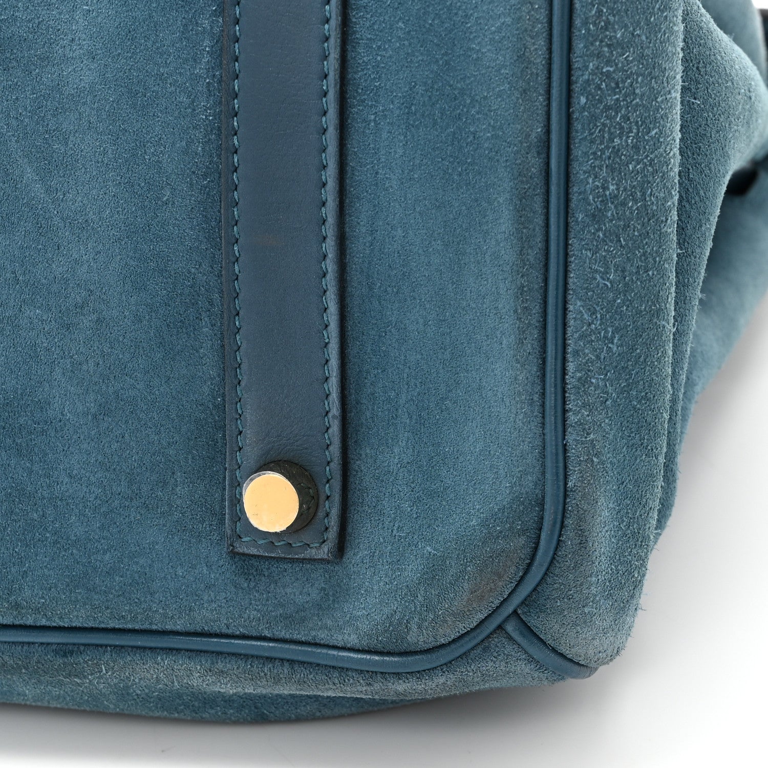 Hermes Veau Doblis Swift Grizzly Birkin 35 Bleu Tempete 11 of 12