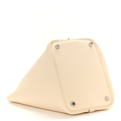 Hermes Taurillon Clemence Swift Eclat Picotin Lock 18 PM Nata Terre Battue 3 of 10