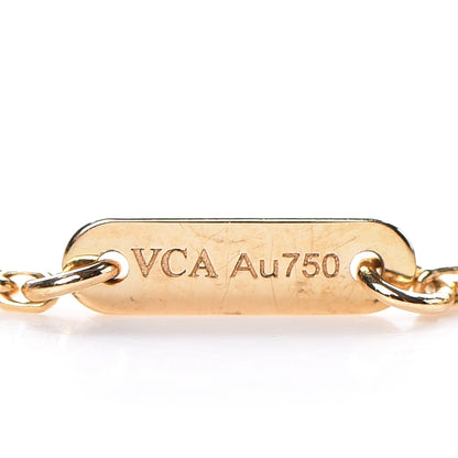 Van Cleef & Arpels 18K Yellow Gold Mother of Pearl Sweet Alhambra Bracelet 3 of 5