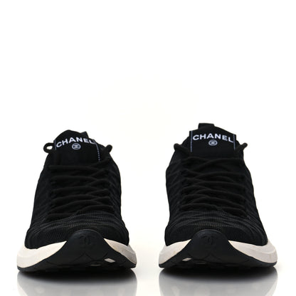 Chanel Fabric Logo Sneakers 38 Black 2 of 7