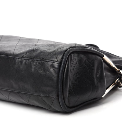 Chanel Lambskin Stitched Medium Ultimate Soft Tote Black 7 of 10