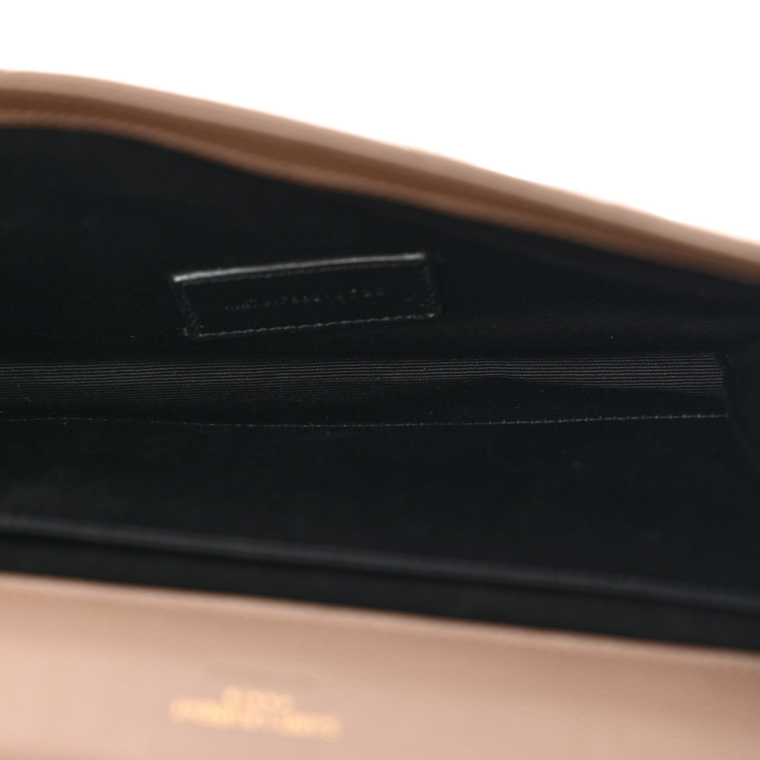 Saint Laurent Grain De Poudre Matelasse Chevron Monogram Cassandre Flap Pouch Taupe 5 of 8