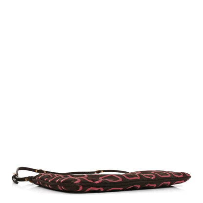 Prada X HOLLIDAY & BROWN Tessuto Nylon Quilted Pochette Bag Brown Multicolor 3 of 8