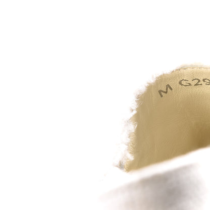 Chanel Linen CC Espadrilles 37 Beige Black 9 of 9