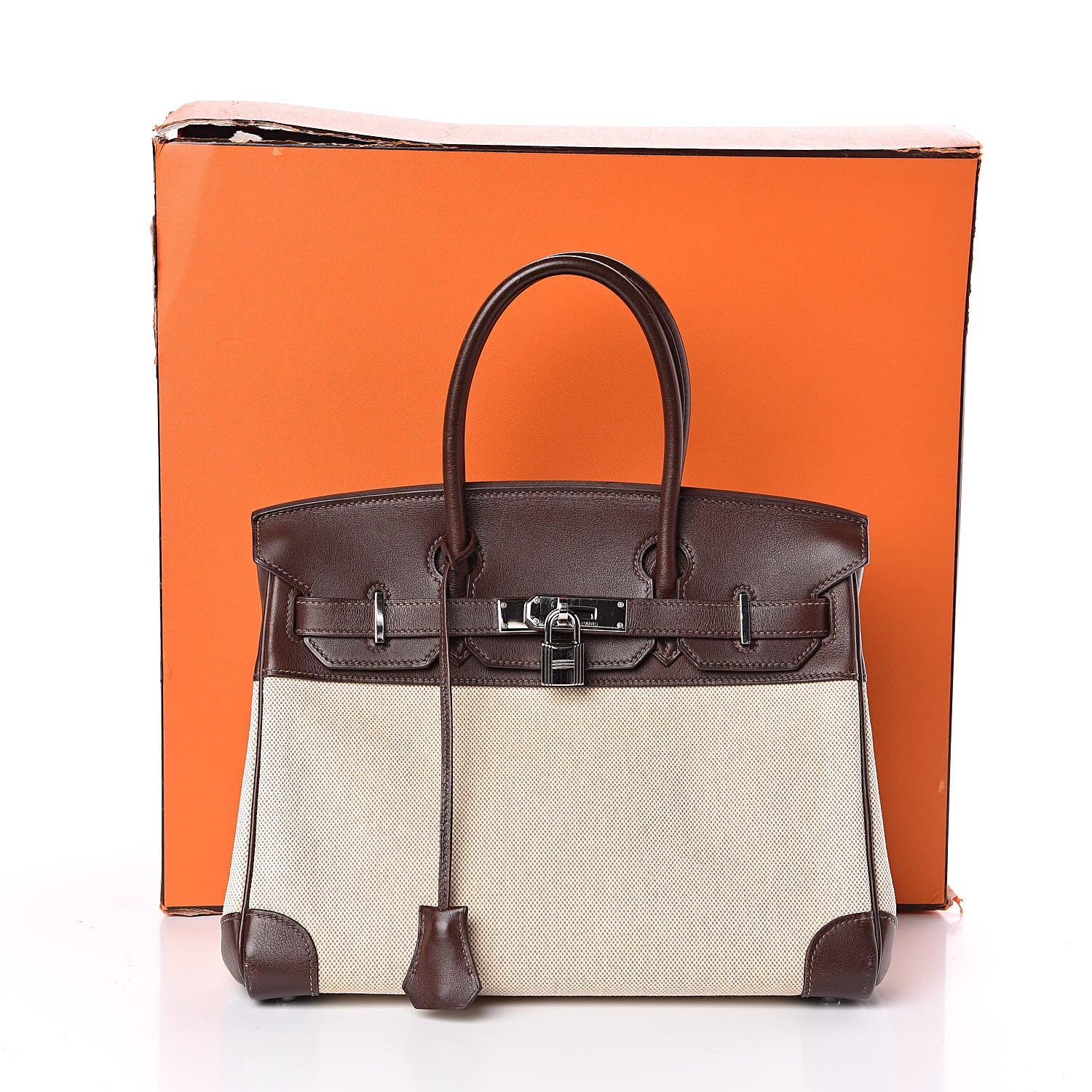 Hermes Toile Swift Birkin 30 Chocolate 31 of 31