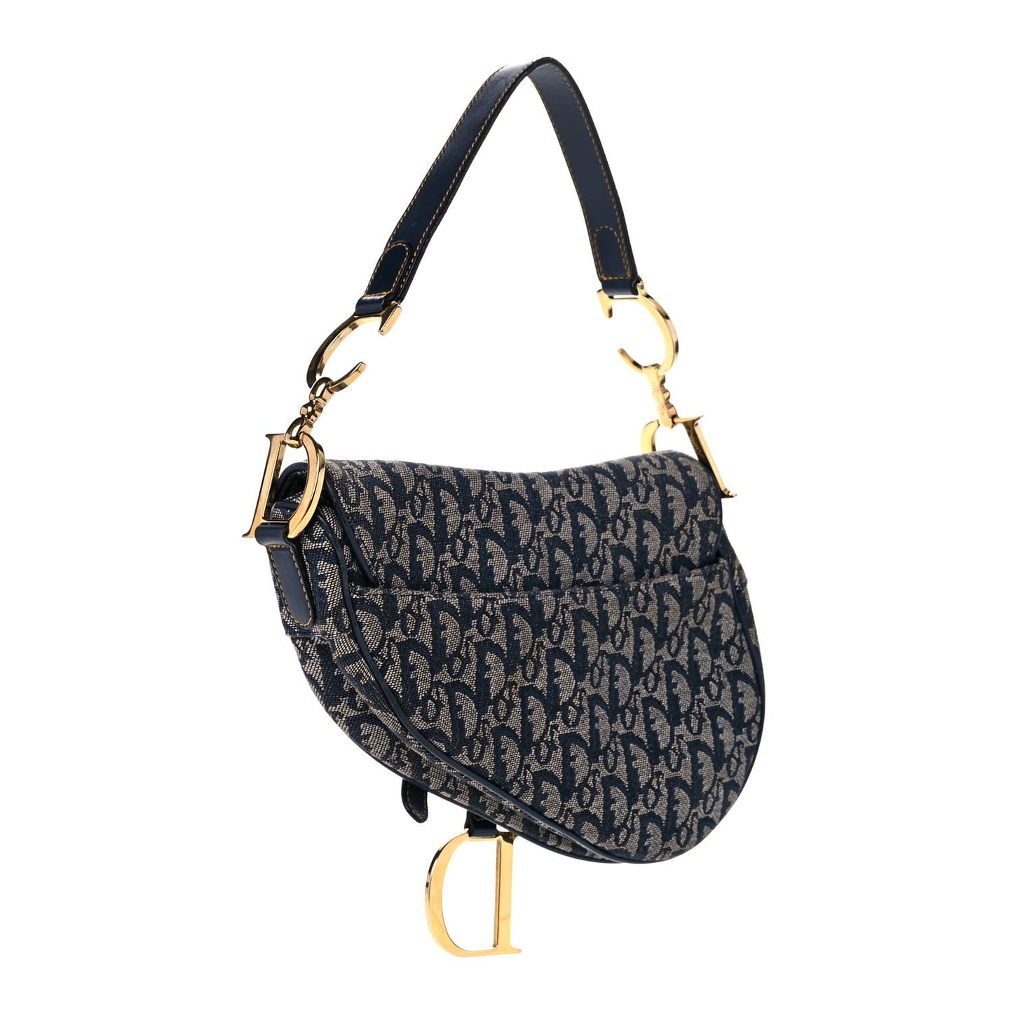 Monogram Saddle Bag Blue