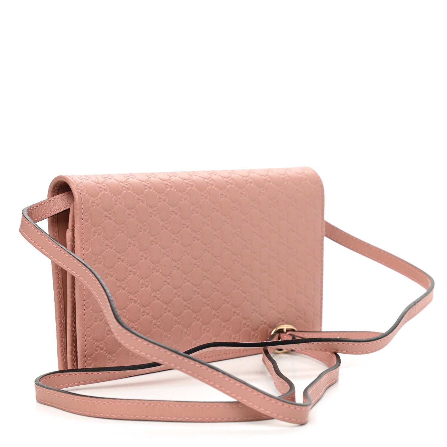 Gucci Microguccissima Crossbody Wallet Soft Pink 3 of 9