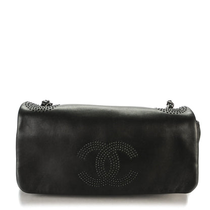 Chanel Lambskin Studded CC East West Flap Black 1 of 7