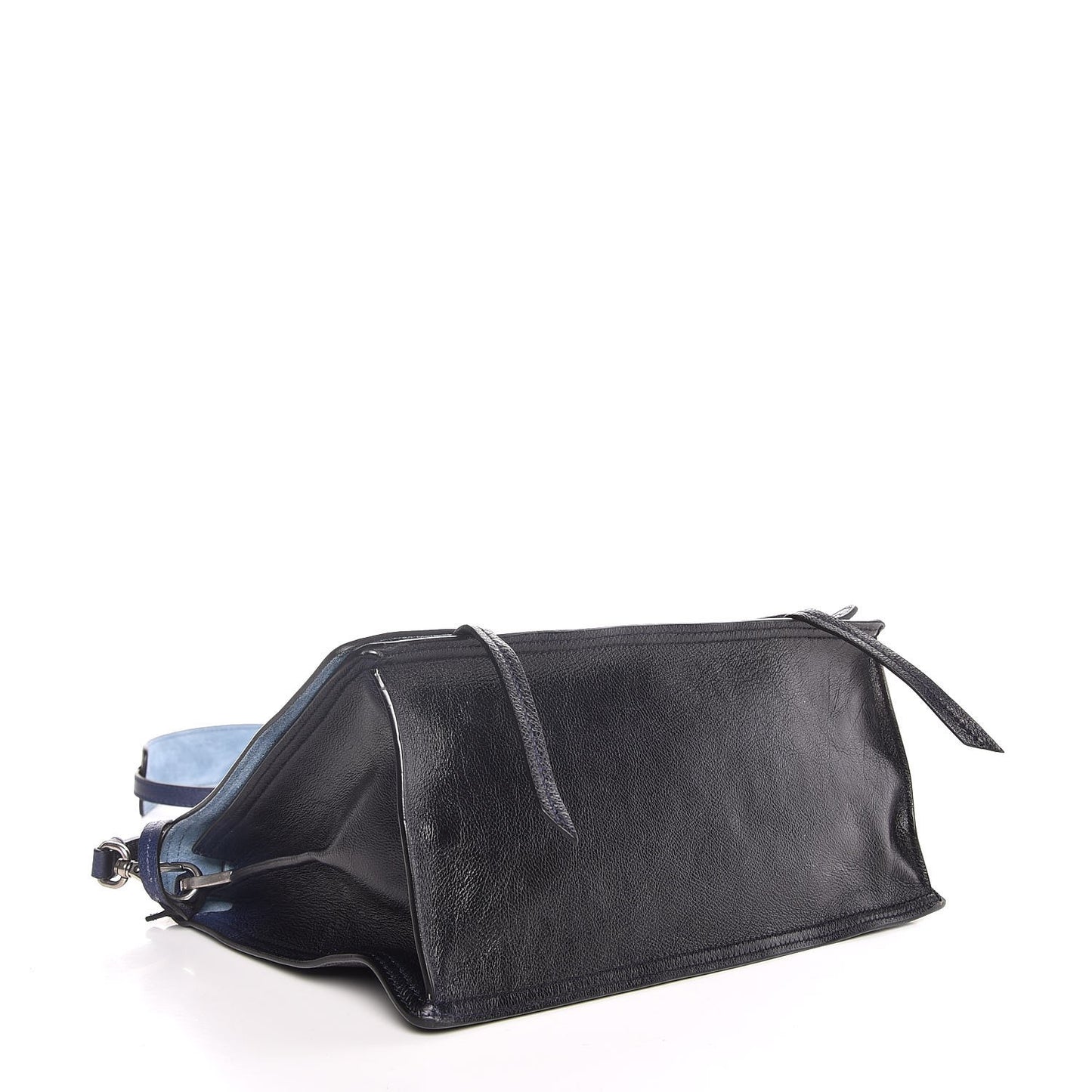 Glace Calf Etiquette Flap Inchiostro Astrale