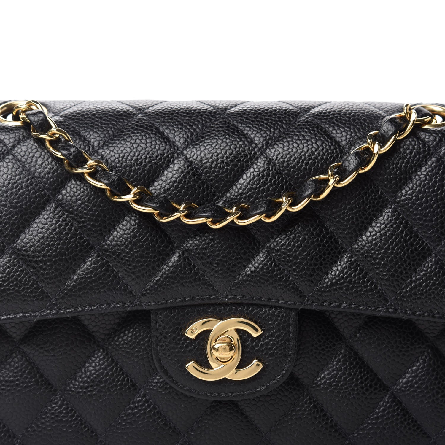 Chanel Caviar Quilted Small Double Flap Black 12 of 13
